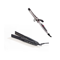 カールアイロンストレートヒートブラシ